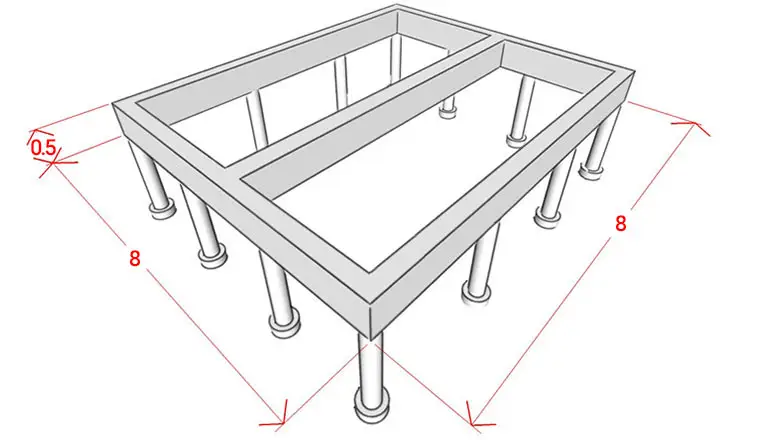 Фундамент 8х8